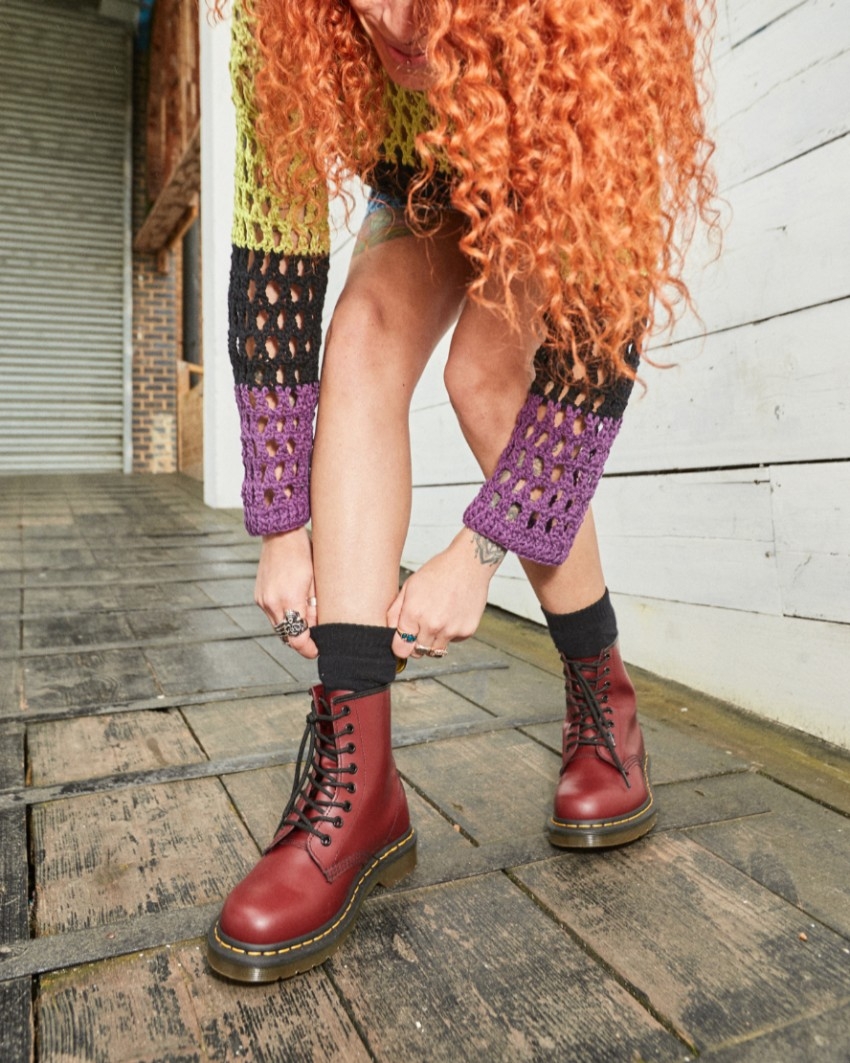 Cherry red top doc martens nz