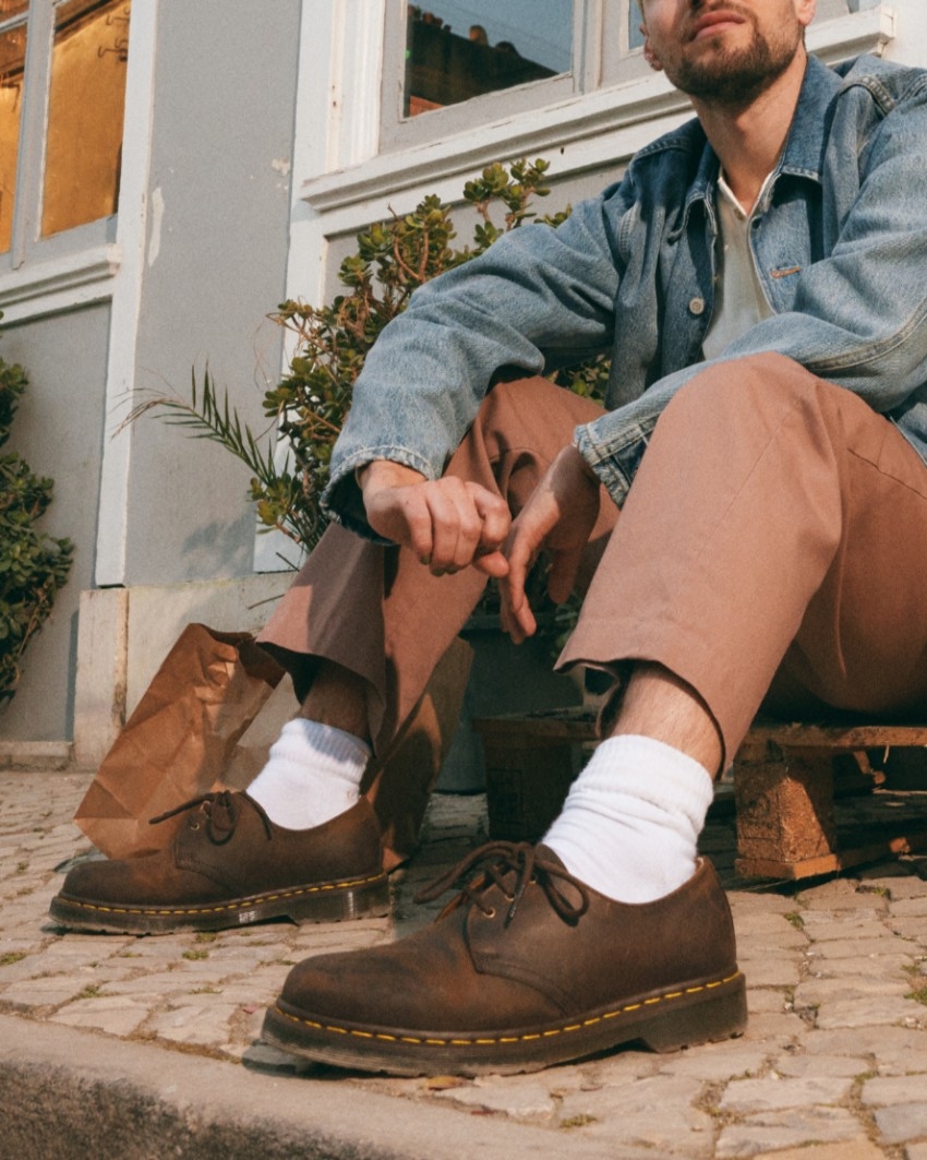 Dr martens 1461 3 eye gibson crazy deals horse